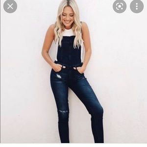 CJLA Denim Overalls Size XL Like New